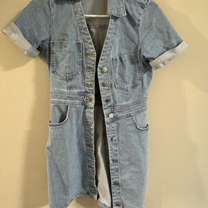 Zara Light Blue Denim Dress. Worn once.